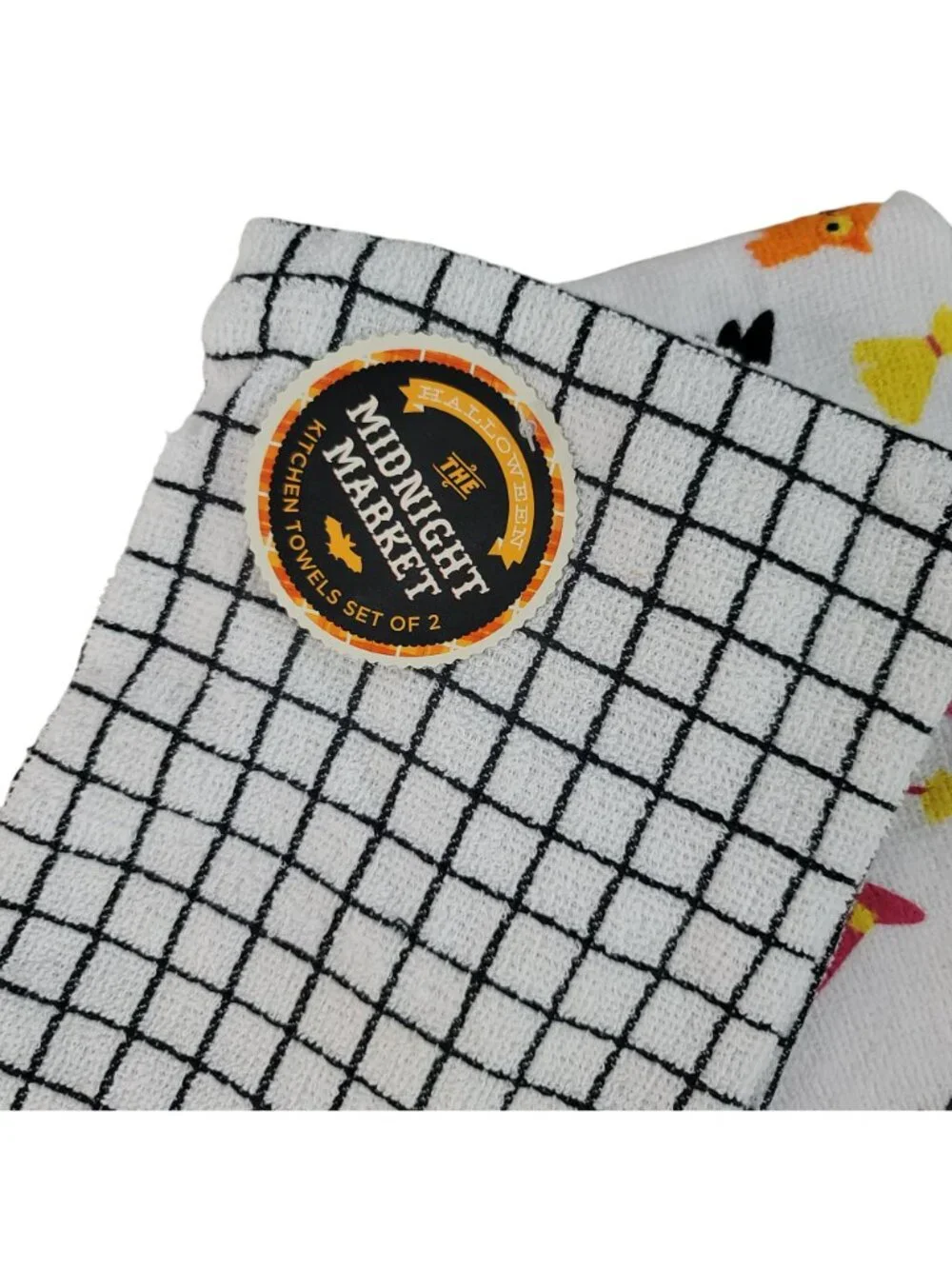 Kohl's Midnight Market Halloween Hand & Kitchen Towels Lot of 5 Towels NEW